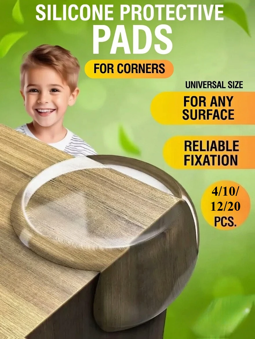 

Silicone Corner Protector | Baby Safety Table Edge Guards Child Proof Furniture Corner Protection | Anti-Collision Baby Proofing