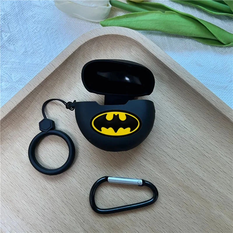 Earphone Case for Air Pro 6 TWS Soft Silicone Cartoon Marvel Batman Protective Cover with Keyring