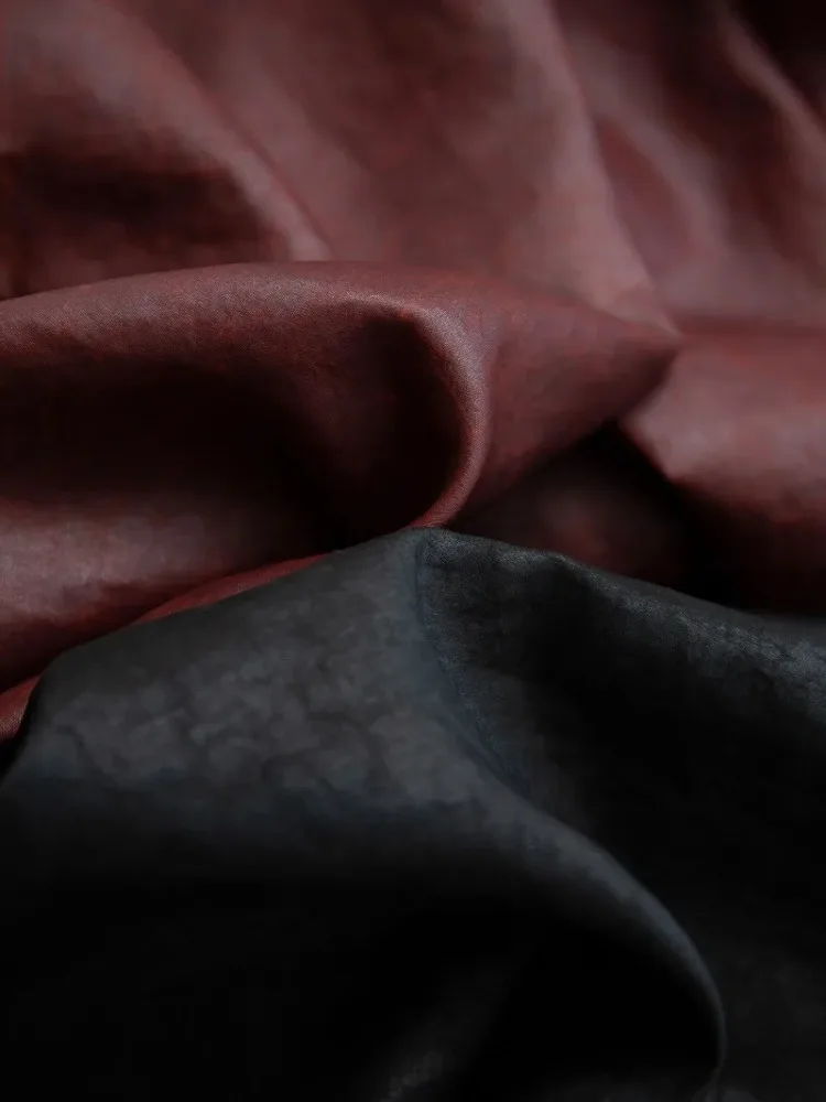 2026 Women's Fashion Spring and Summer Clothing 100% Natural Mulberry Silk Red Cloud Yarn Elastic Waist Loose Straight Leg Pants