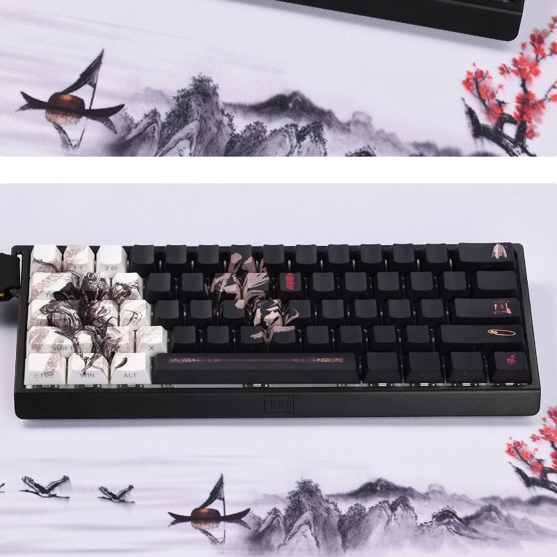 

Черная миф Wukong игровой периферический механическая клавиатура, коллекция мальчиков, сублимационная механическая клавиатура, Подарочная клавиатура