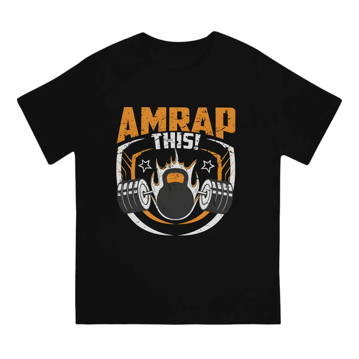 AMRAP This T-Shirts for Men Crossfit Casual 100% Cotton Tee Shirt Round Collar Short Sleeve T Shirts Birthday Gift Tops