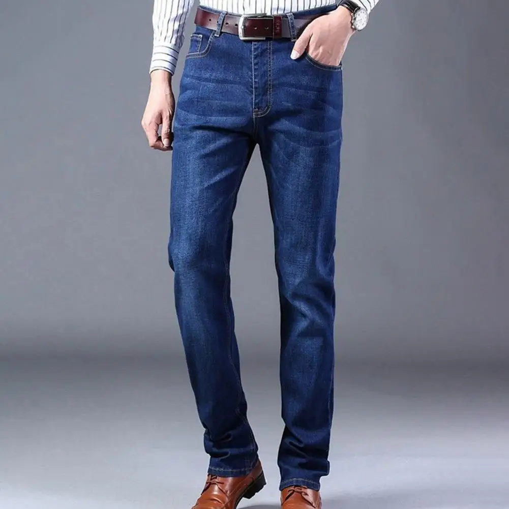 

Mens Pants Pure Color Stretch Jeans Street Casual Slim Fit Trousers Male Vintage Wash Male Skinny Jeans for Men Trousers