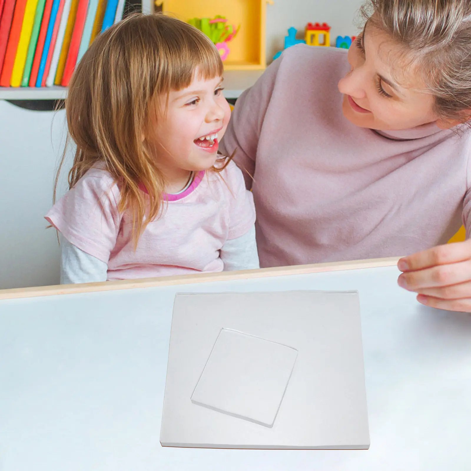 

Набор из 2 многоразовых гелевых трафаретных досок для детей, безопасные, антипригарные, для творчества и рукоделия, для дома и школы