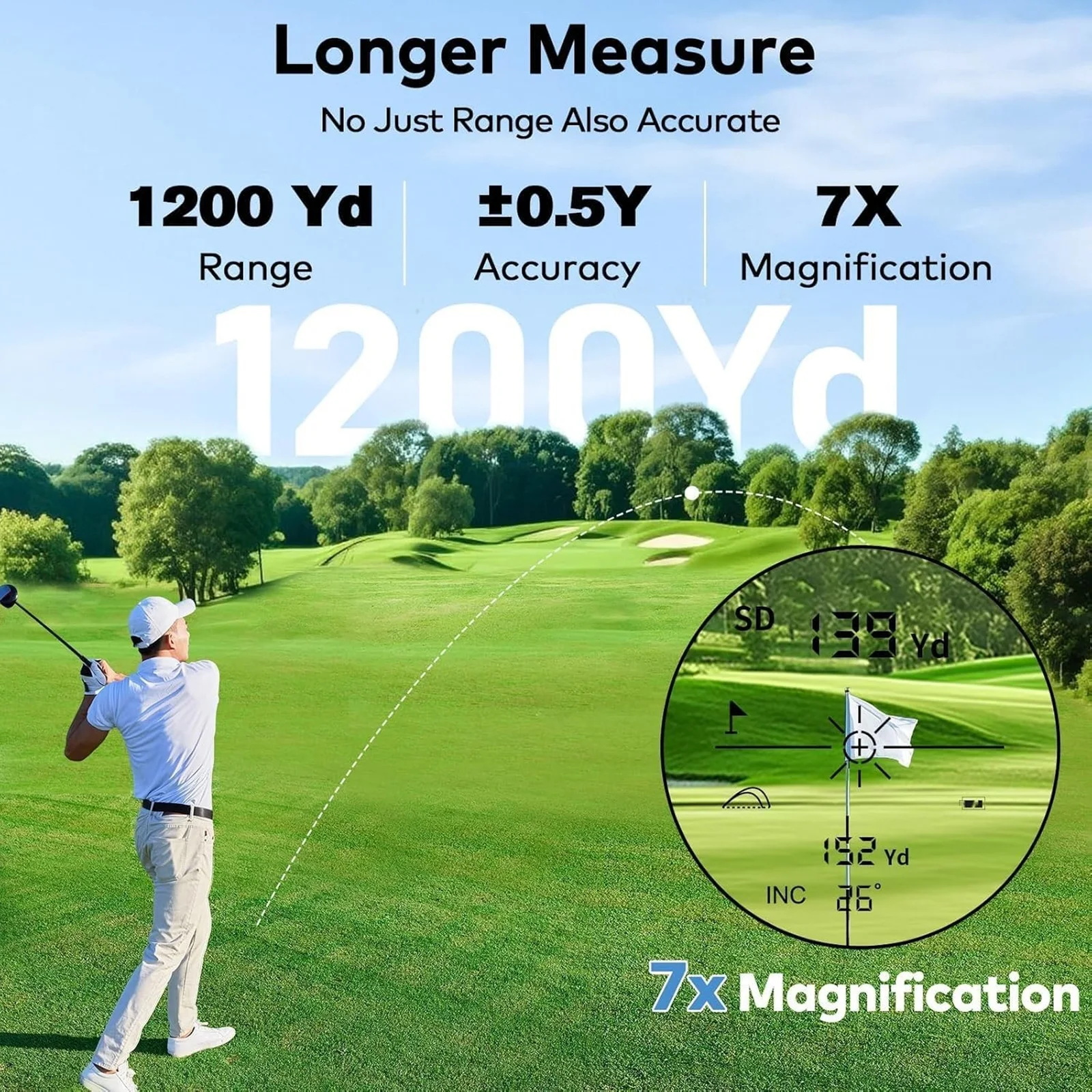 جهاز قياس المسافات بالليزر KOK - مراجعة Golf Rangefinder Laser Slope وسعره