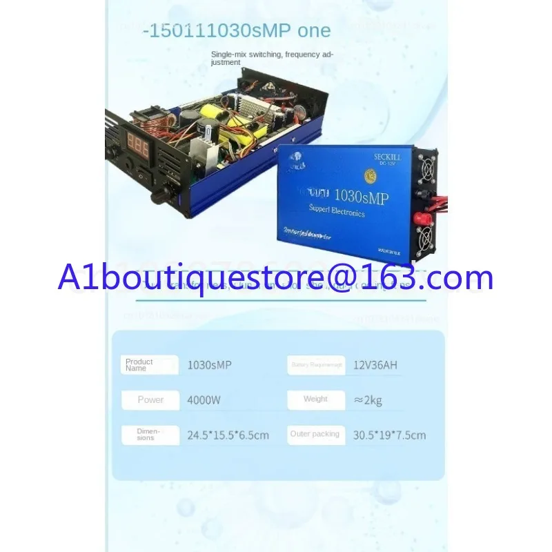 Multifunctional Digital Display Inverter Head High Power Battery Inverter Electronic Booster 12V New SUSAN 1050NP 4000W