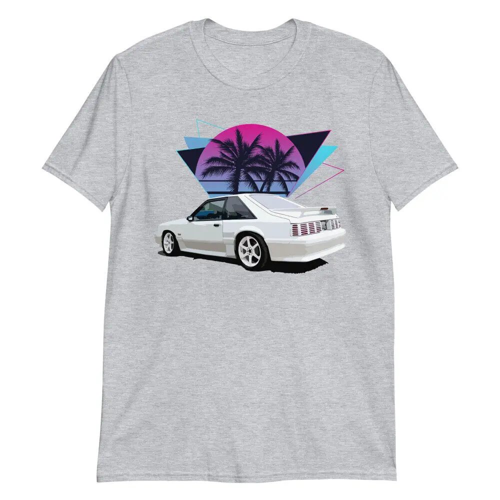 80s 90s Vaporwave Mustang Foxbody 5 0 GT  T Shirt