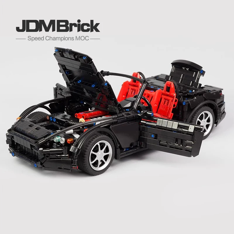 Educational toy MOC-24500 Boys' cool convertible sports car model creative assembly small particle brick building block car toy