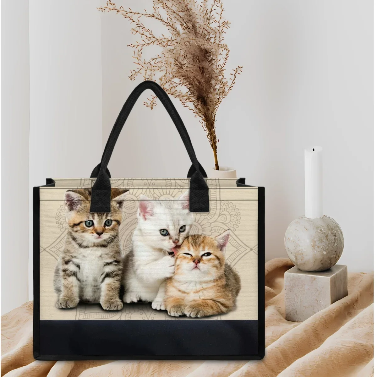 2023 Shopping Tote Bags Boho Cat Designer Casual Wedding Bridesmaid Handbsgs Best Teacher's Day Mother's Day Gift Clutch Female