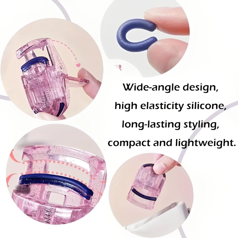 Rizador de Pestañas Profesional Mini, Portátil, Pinzas para Rizar Pestañas, Rizador de Pestañas con Diseño de Girasol, Accesorios de Maquillaje, Herramientas para Pestañas