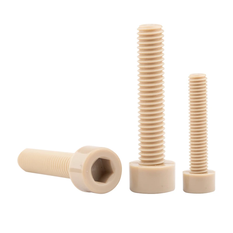 30pcs M3 PEEK Socket Head Cap Screw Hexagonal Polyether-Ether-Ketone Bolt
