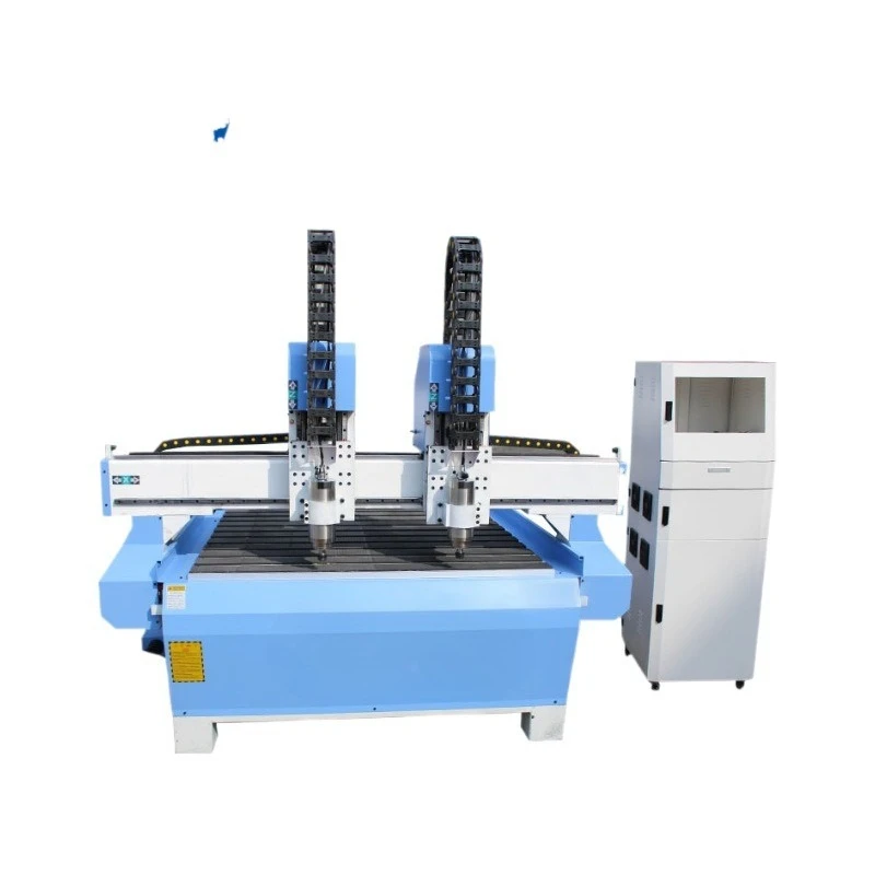 Double head independent woodworking engraving machine, engraving machine pattern engraving machine