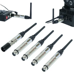 2.4GHz sem fio DMX controlador transmissor e receptor DMX512 sinal para palco PAR movendo luzes principais