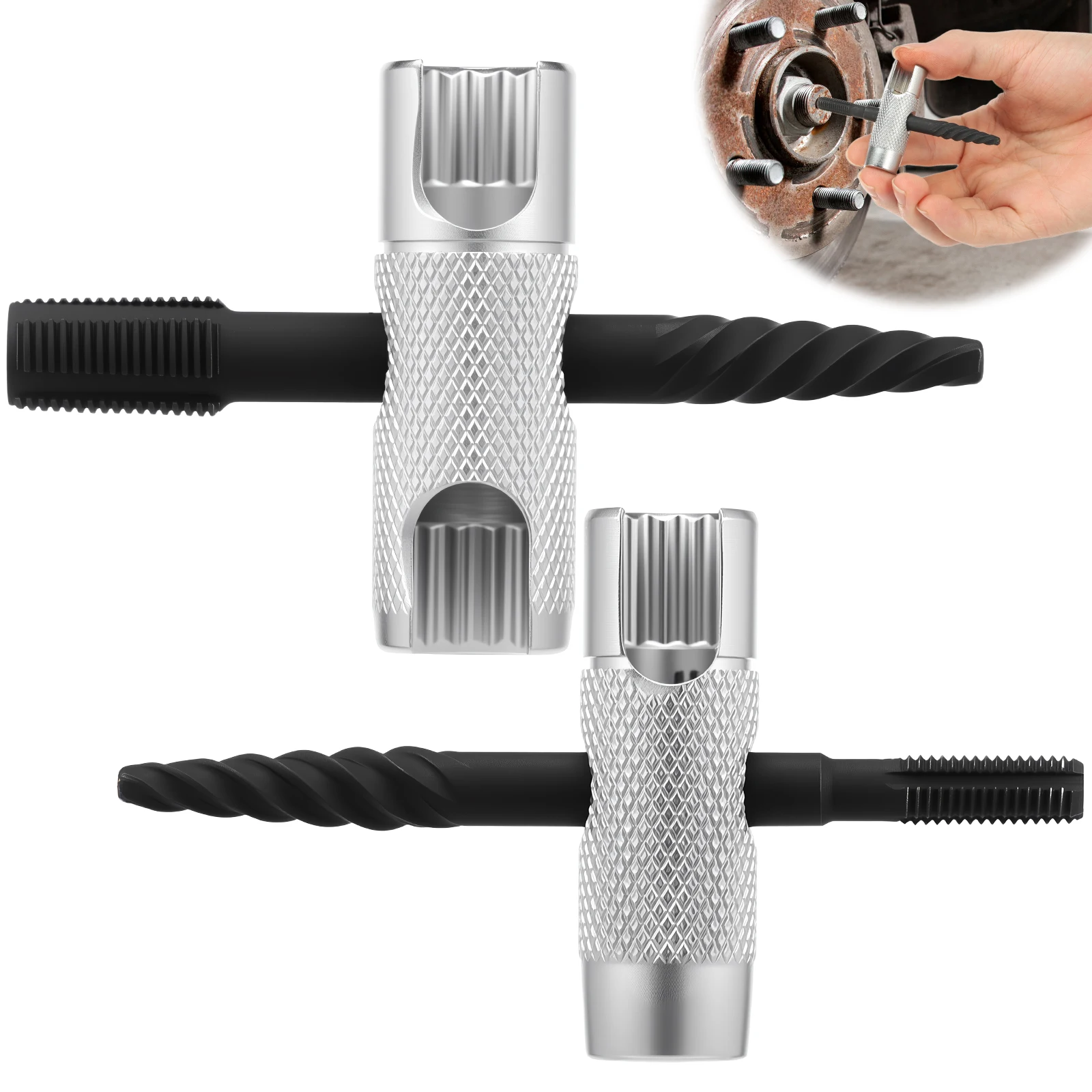 

Grease Fitting CleaninTool Grease Fitting Removal Tool Fit 1/4"-28 SAE 1/8" NPT PTF M10x1 M8 x 1 and Hex Size 3/8" 5/16" 7/16"