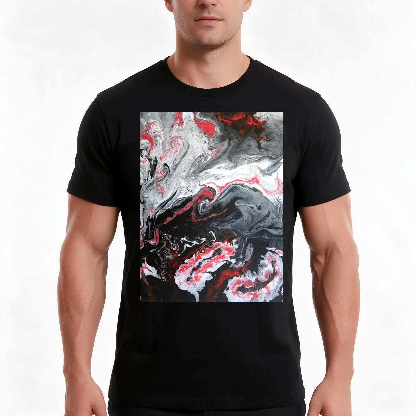 Stormy Weather abstract art T-Shirt Summer Casual Cotton Tee Oversized Streetwear Tops Vintage Graphic Print 100% Cotton