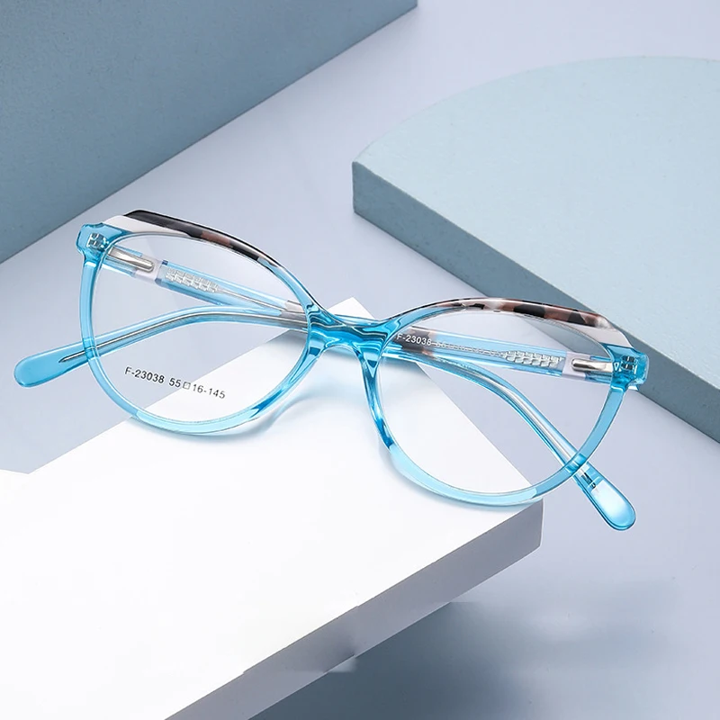 

Women's Optical Prescription Eyeglass 2023 New Fashion Vintage Ultra Light Acetate Eyewear Myopia Hyperopia Astigmatism Glasses