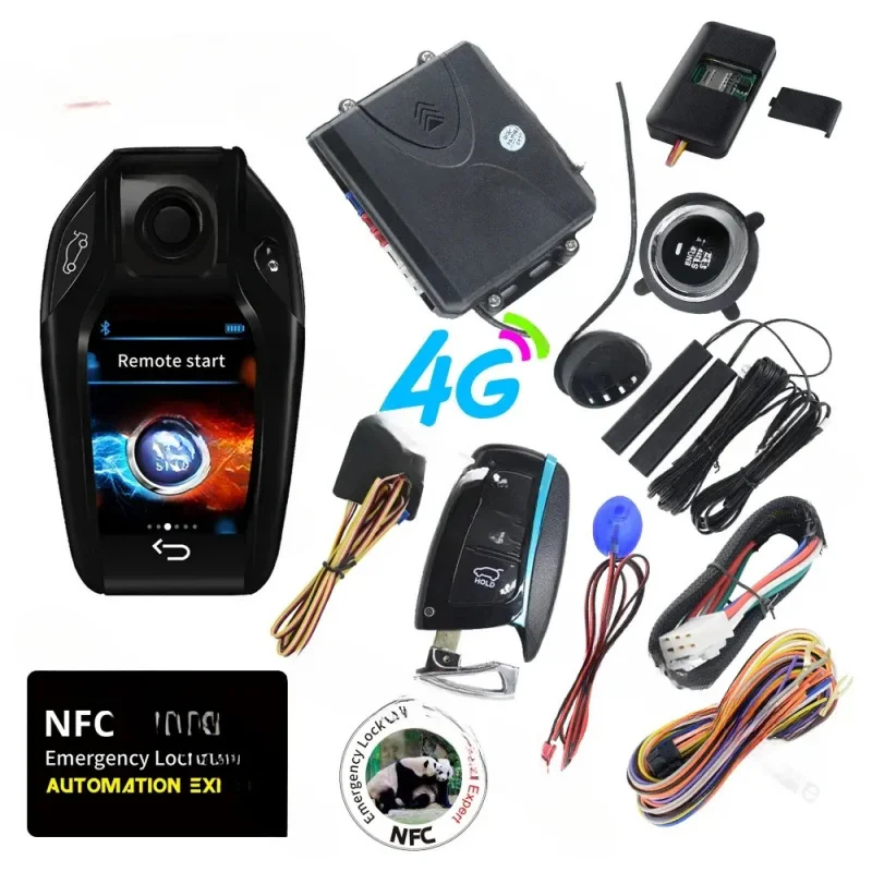 Drop KOL Cardot NFC 4G Mobile Phone Control Alarm Keyless Entry Remote Push Engine Start Stop Car