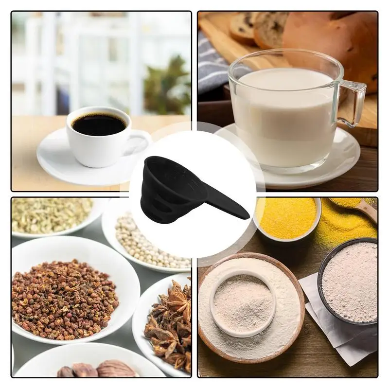 Measuring Spoon Scale Small Spoon Colander Household Deep Container Scoop Tableware Spoon Long Handle Scoops New Kitchen Utensil