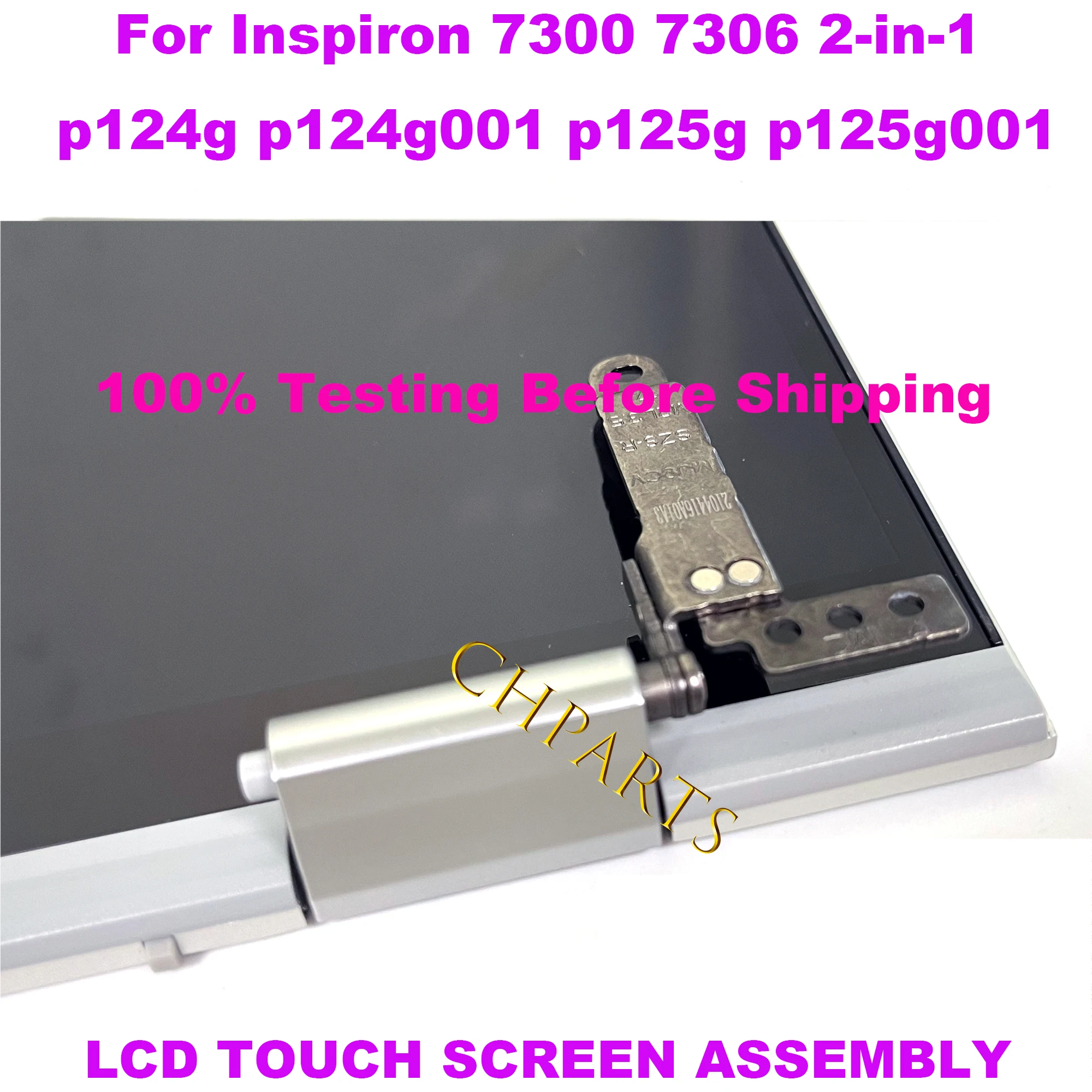 Imagem -03 - Tela de Toque Lcd para Dell Inspiron em P124g P124g001 P125g P125g001 Montagem Completa Prata Fhd Uhd