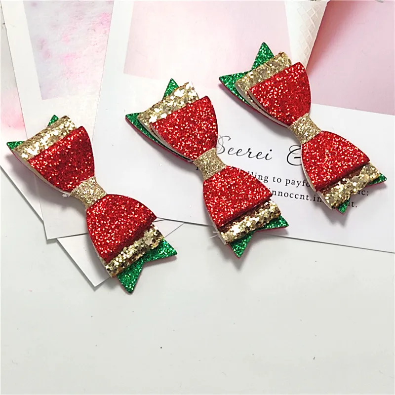 1 pezzo natale Pin cer Glitter Barrette papillon forcina s fermaglio per capelli per ragazze pin diademi accessori per capelli per bambini per donne Pin cer