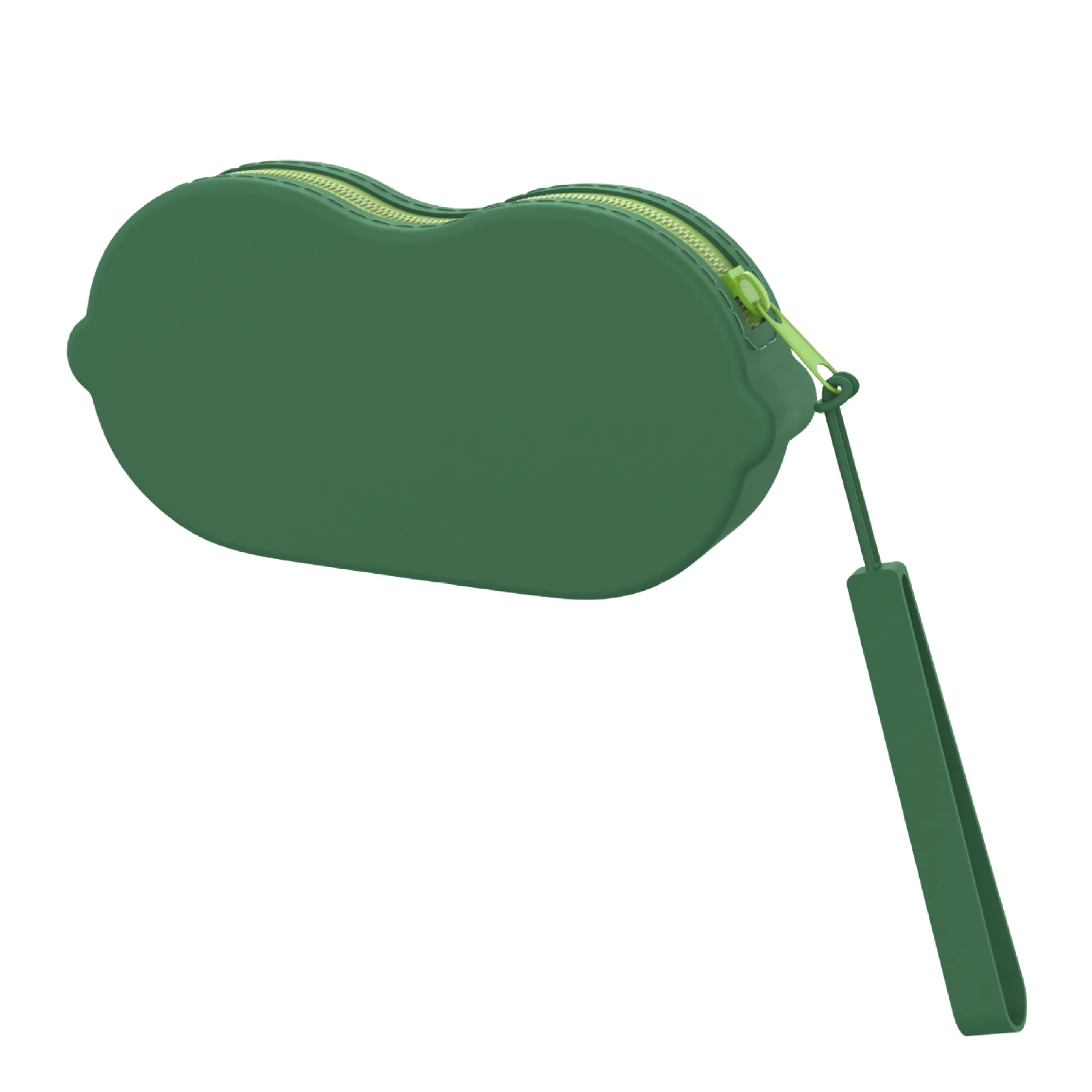 Dust-Proof Eyewear Bag Compact Portable Glasses Pouch Zipper Closure Sunglasses Bag Portable Soft Silicone Glasses Holder