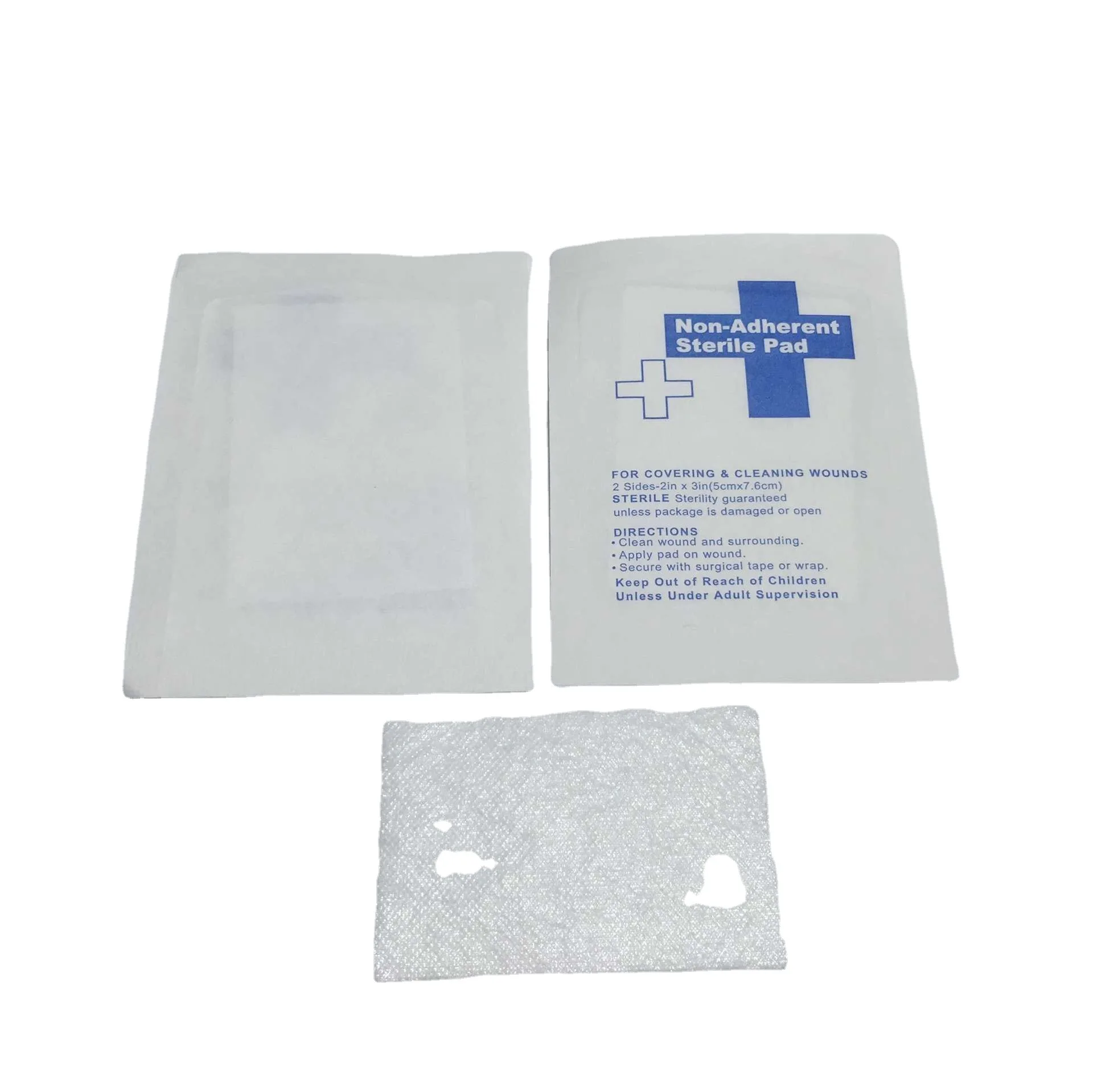 10pcs Non-adherent Wound Dressing, 5×7.5cm Non-stick Absorbent Pads, Household Dressing, First Aid Wound Pads, Gauze Pad