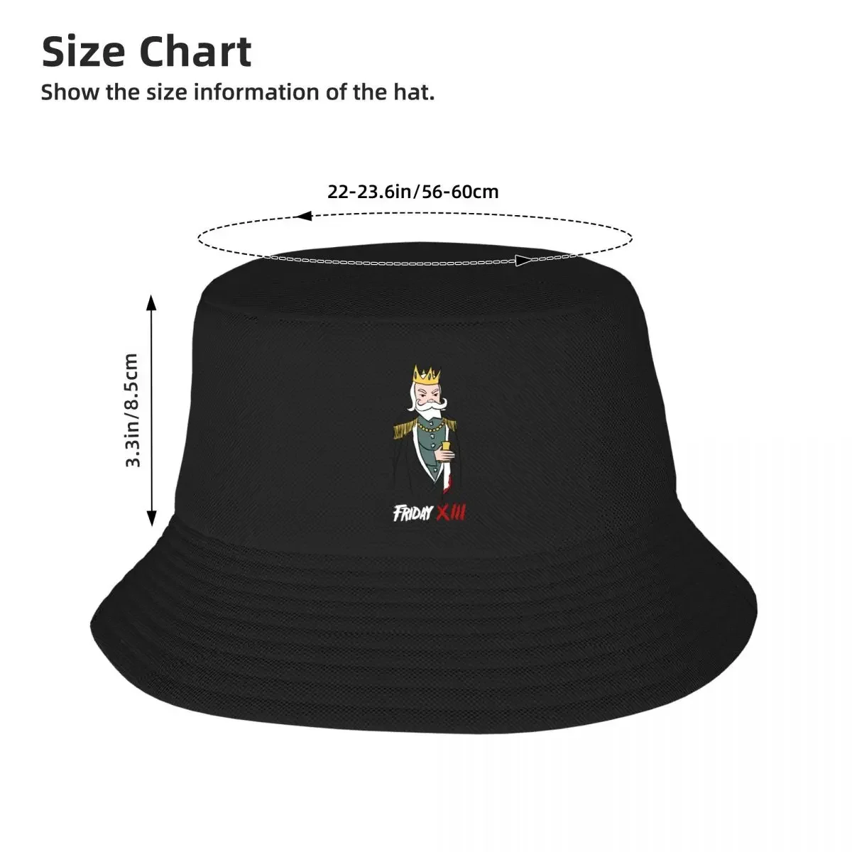 FRIDAY XIII Bucket Hat Visor Brand Man cap Snapback Cap Women's Hats Men's image 4