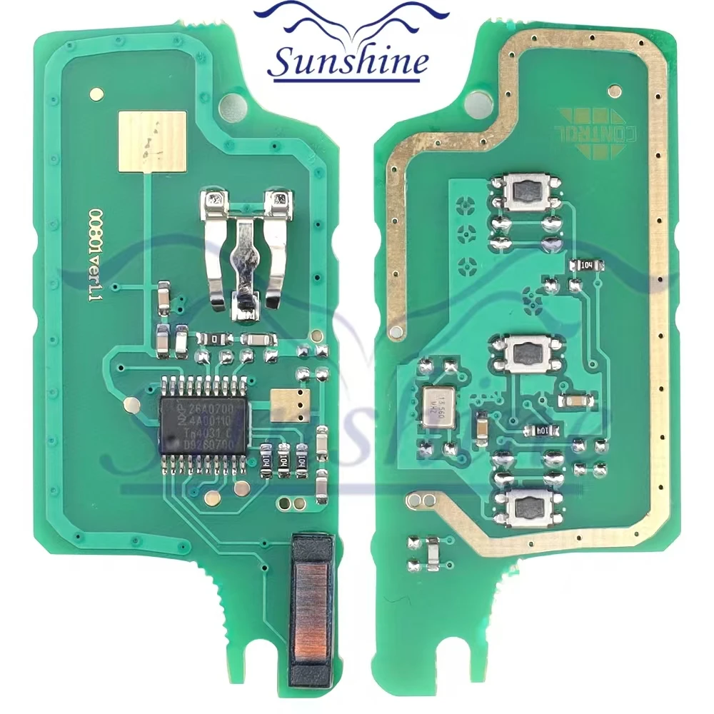 Sunshine NOWOŚĆ Dla Citroen C4 C5 C6 C8 Xsara Picasso Dla Peugeot 107 207 307 308 CE0536/0523 Zdalny kluczyk samochodowy ASK/FSK 434Mhz