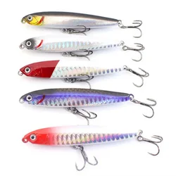 Nuevo señuelo tipo lápiz 10g14g18g 75mm 95mm Minnow Señuelos de pesca cebo duro alta calidad luz vibratoria Jigging Japón aparejos de pesca
