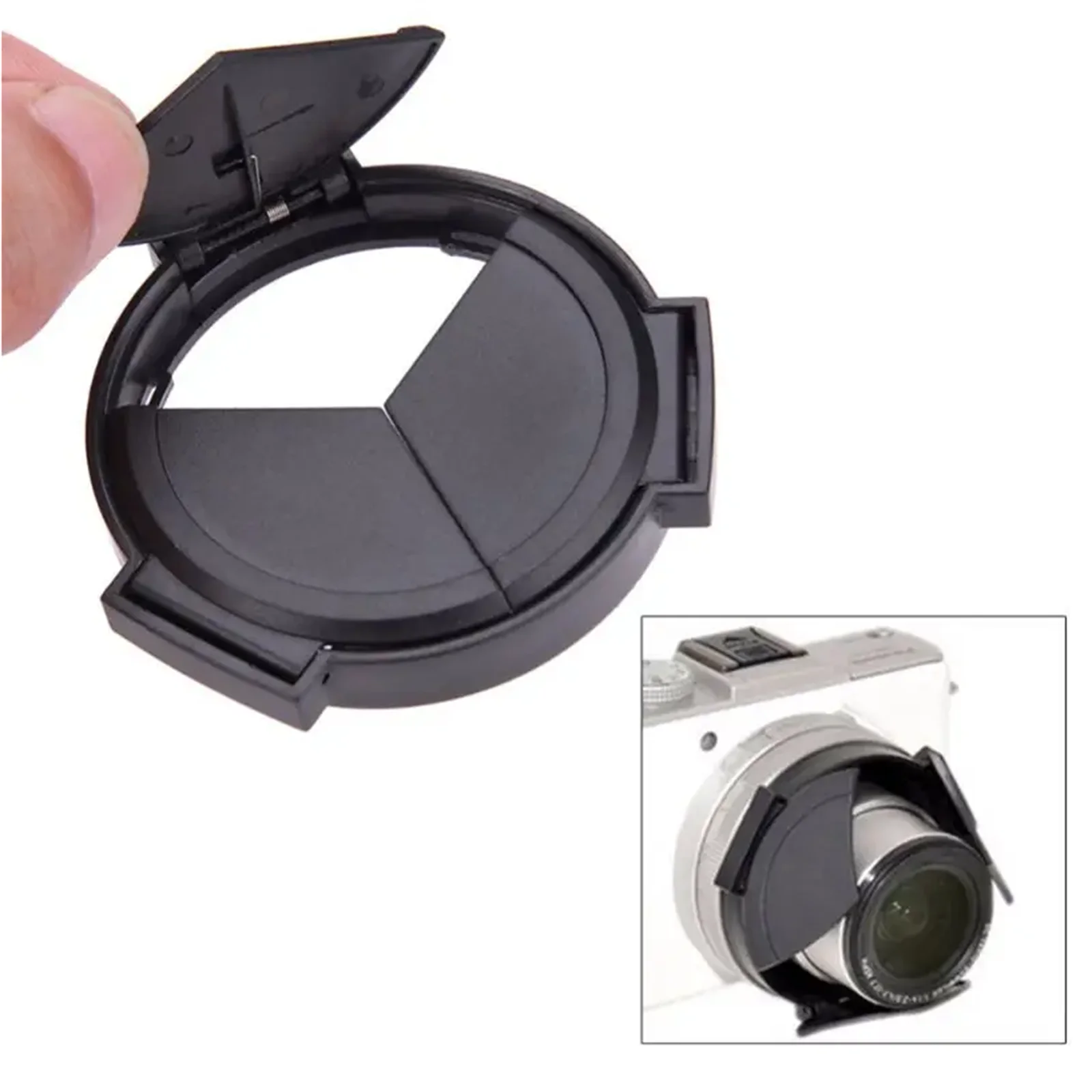 Black Lens Cover Cap For Panasonic DMC LX-7 Camera Auto Retractable Lens Cap Self Open and Close Lens Cover Protector Accessory