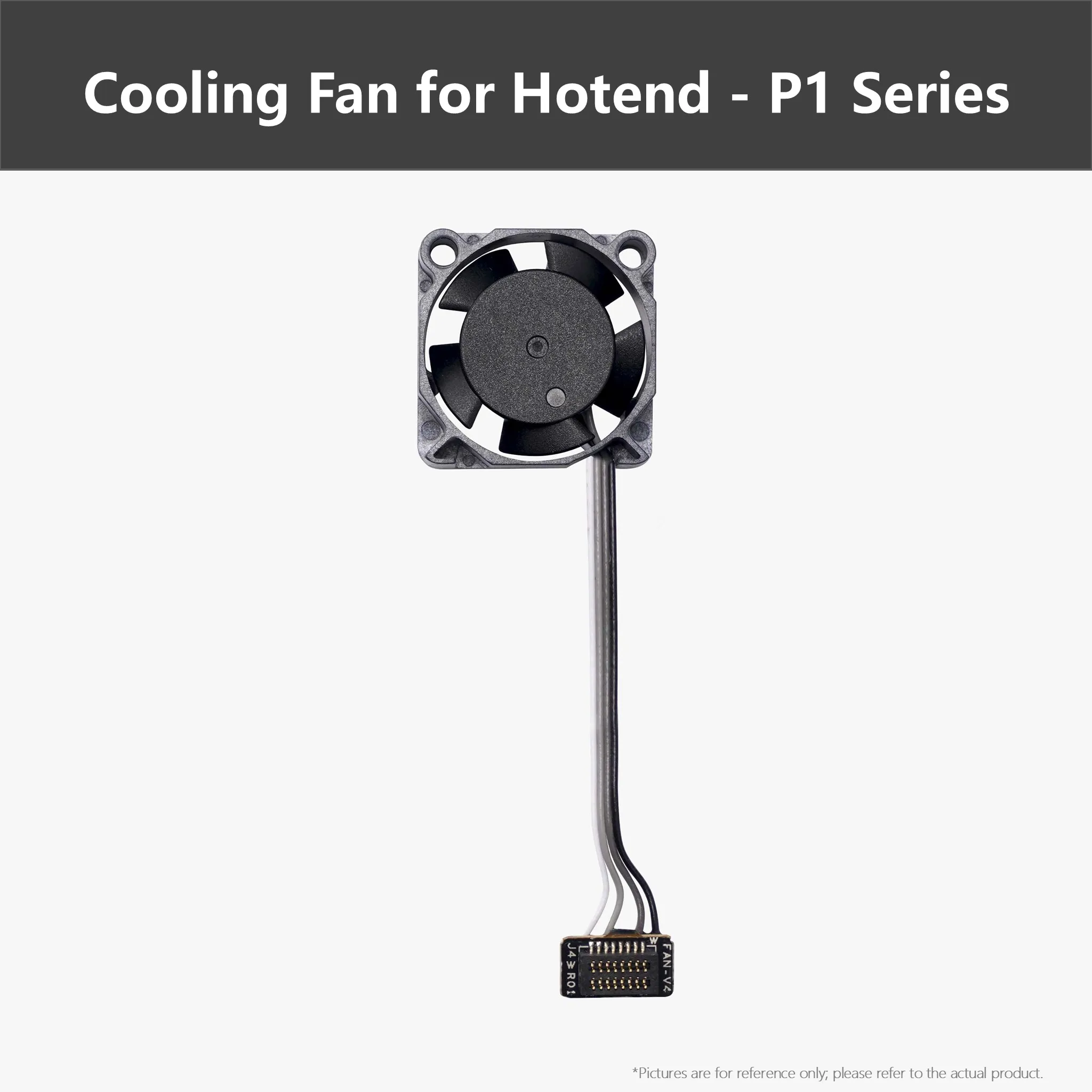 Original Bambu Lab P1 Series Cooling Fan for Hotend, 2510 Ceramic Heater Cooling Fan with Auto-Shutoff for 3D Printer Accessory