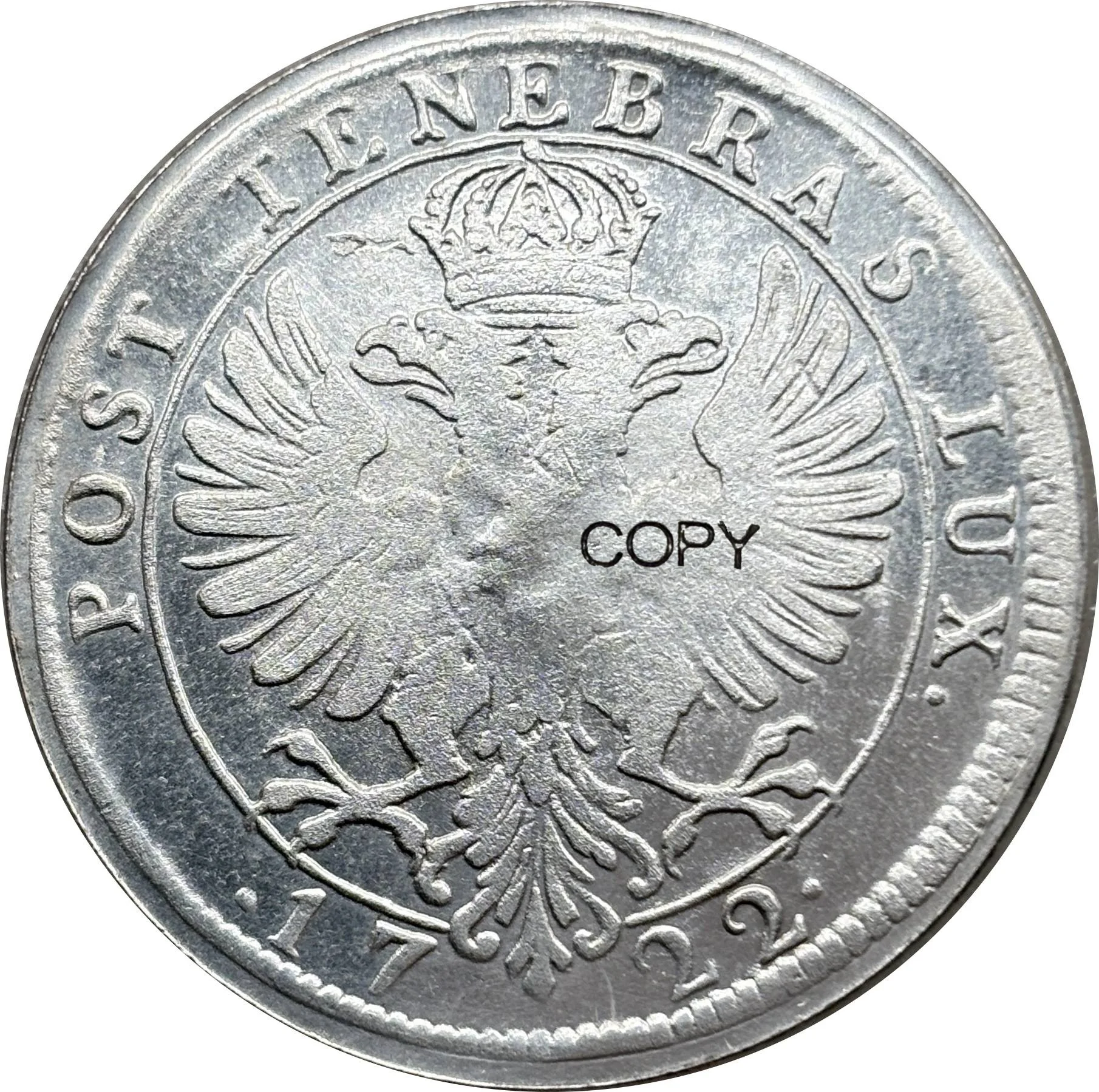 Ciudad de Ginebra 1722 1 Thaler Copia de moneda conmemorativa chapada en plata suiza Monedas de colección