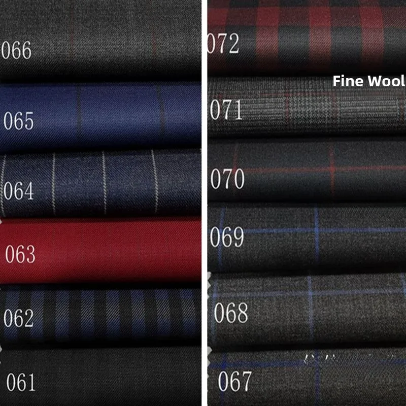 

Classic Premium Woolen Tweed Fabric for Suit Pants Skirt Set Professional Clothing Vest Material Spring Autumn Geometric Pattern