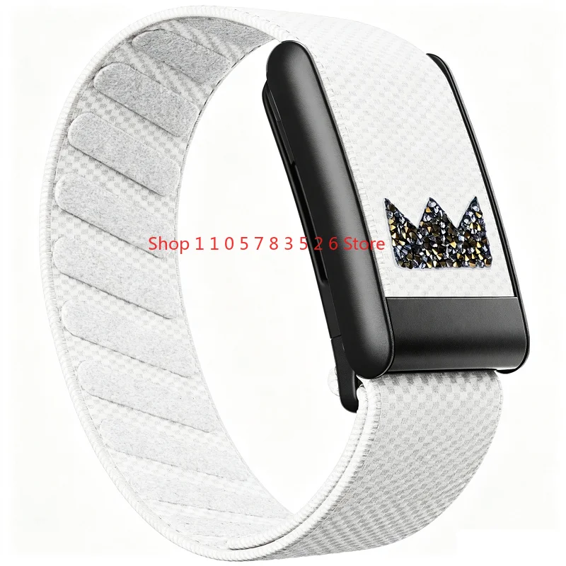 2026 Geeignet für WHOOP5.0/MG Nylon-Druckarmband mit schwarzem U-förmigem Rahmen, silbernem U-förmigem Rahmen und goldenem U-förmigem Rahmen. – Detail 9