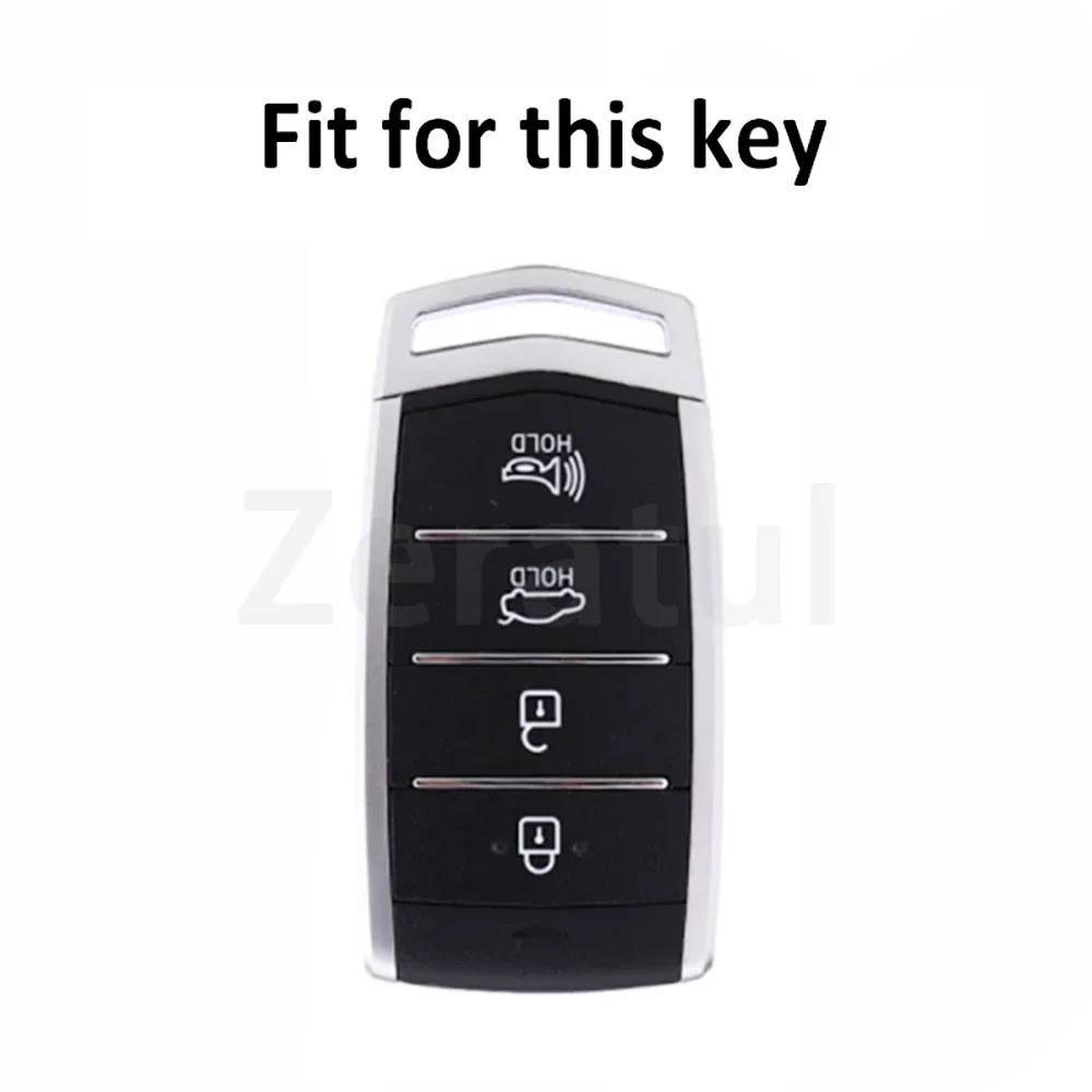 4 Bottons TPU Car Smart Key Case Cover For HYUNDAI 2020 Genesis G70 G80 EQ900 G90 Auto Fob Shell Holder Protector Accessories