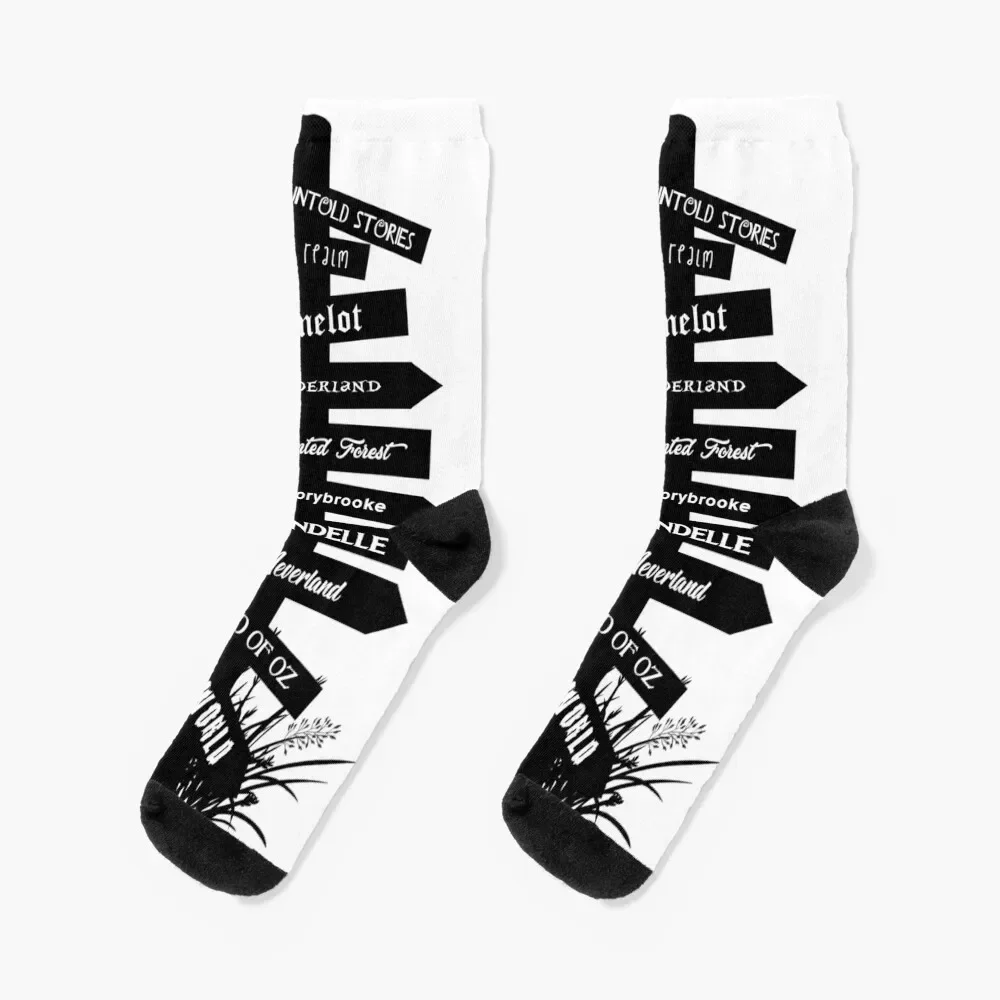 The Lands Of Once Upon A Time Socks gym compression with print christmas gift Men's Socks Luxury Women's