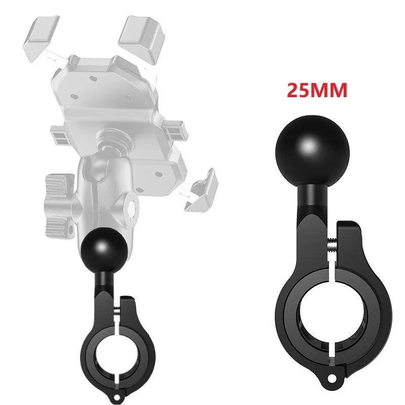 17MM 25MM Ball Head Bicycle Motorcycle Mobile Phone Bracket Fixed Faucet Lock Handlebar Motorcycle Mobile Phone GPS Holder Mount