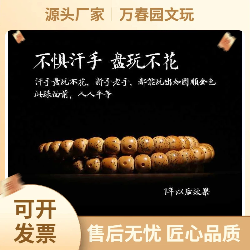 Hainan Moon Bodhi Seed 108 Seeds Buddhist Bead Bracelet