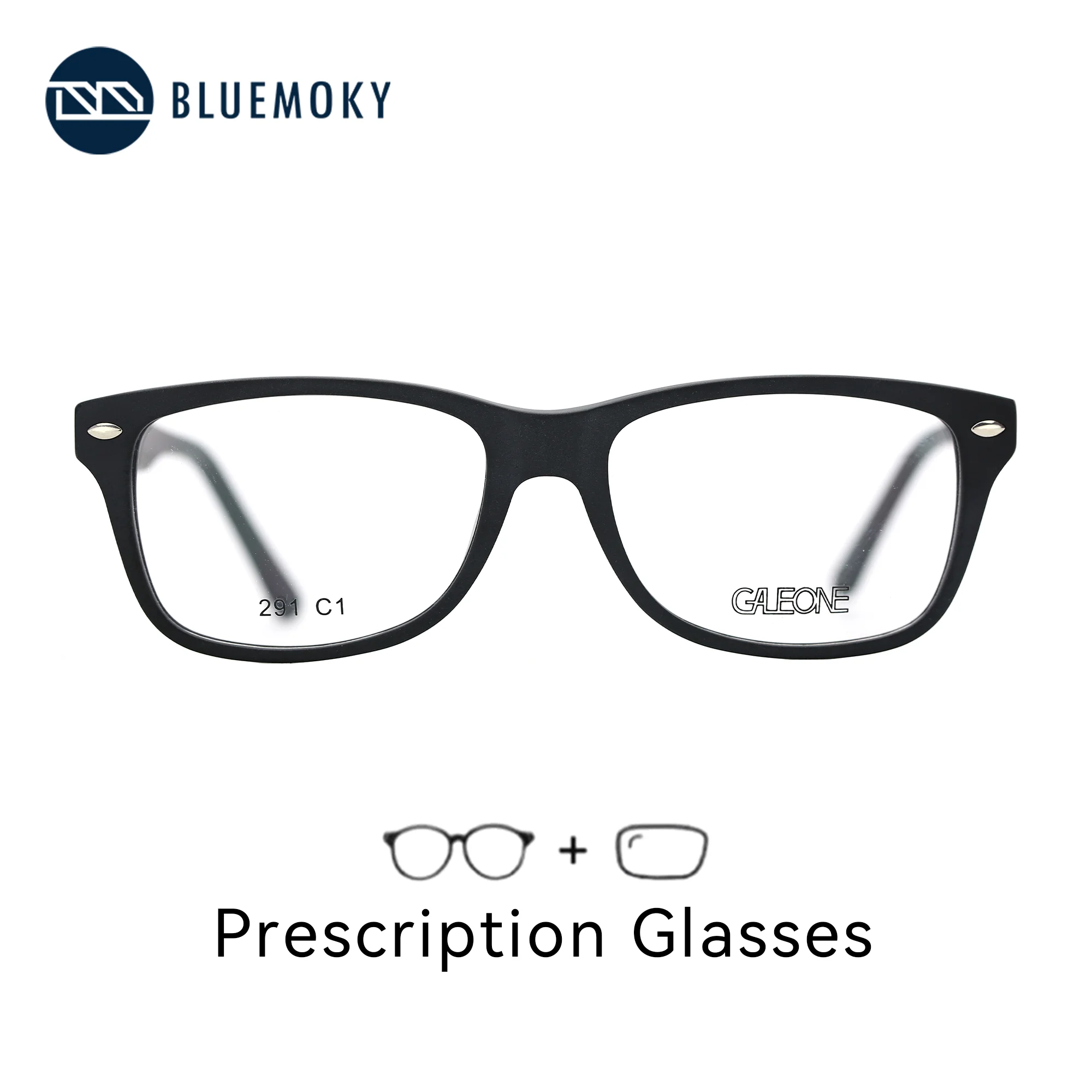 

BLUEMOKY S размер ацетатные очки по рецепту для женщин и мужчин прямоугольные оптические линзы с рецептом