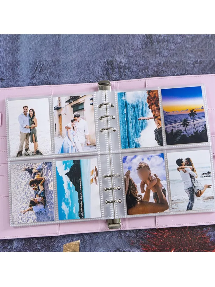 25 stks Pagina (4 Grids) fotokaart A5-Bindmiddel Kpop Fotoalbums Idool Kaarten losbladige Verzamel Boek Bindmiddel Bindmiddel Fotokaart Houder - afbeelding 2
