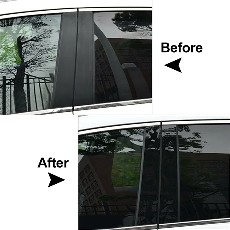 

Reliable-Car Pillar Posts Door Window Trim Moldings Anti Scratch Stickers For KIA Forte K3 2019-2022 Accessories Glossy Black