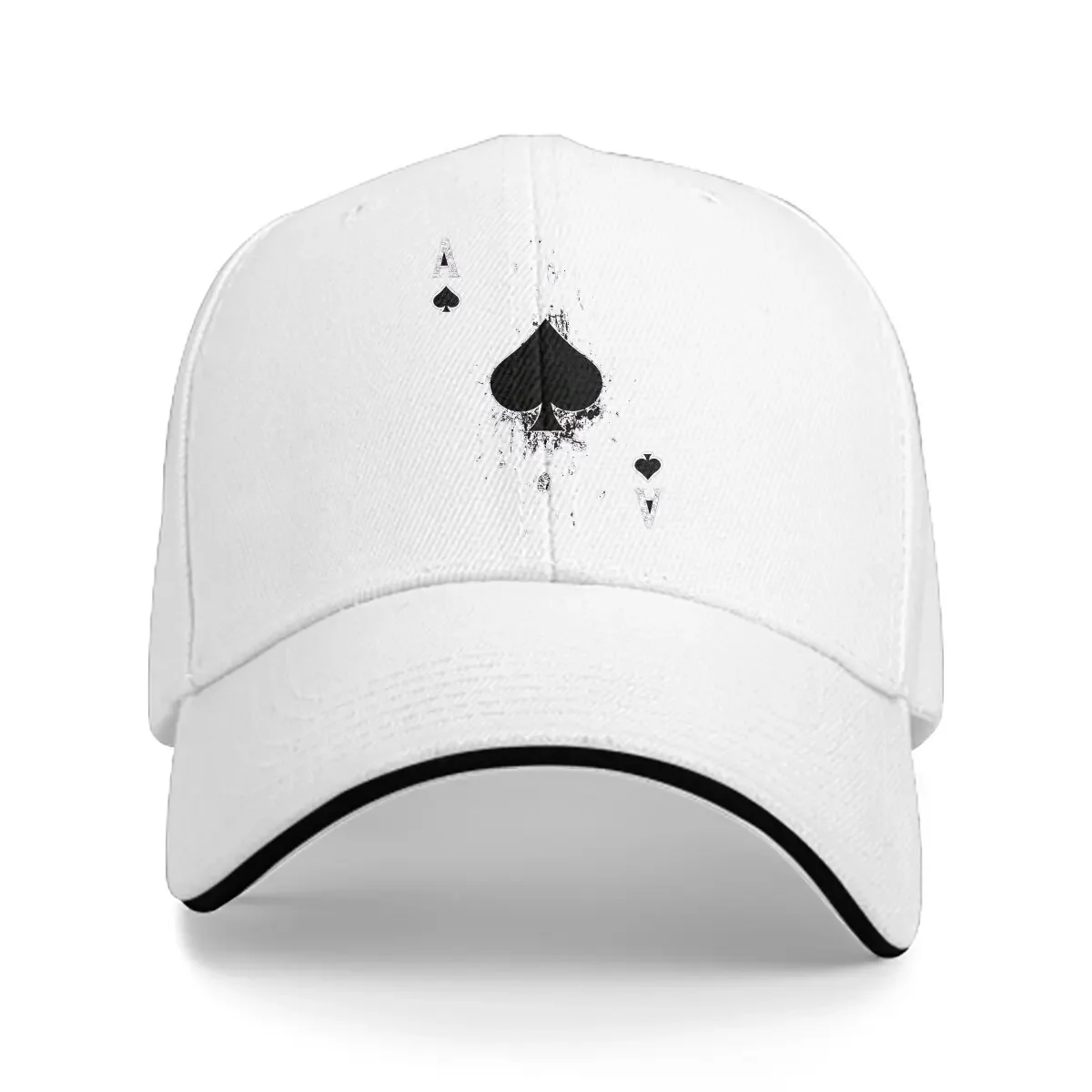 Poker Multicolor Hat Peaked Men\'s Cap Ace Of Spades Poker Apparel Classic Personalized Visor Protection Hats