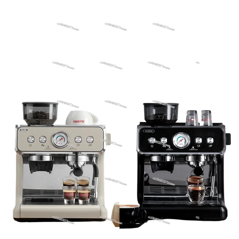 Semi-Automatic Commercial Coffee Machine, Double Heating, Italian Home Grinding, All-in-One Machine, Second Generation