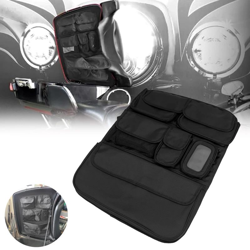 

Органайзер-кейс для крышки мотоциклетной сумки Tour Pack, совместимый с Harley Touring Street Glide FLHX Road King FLHR