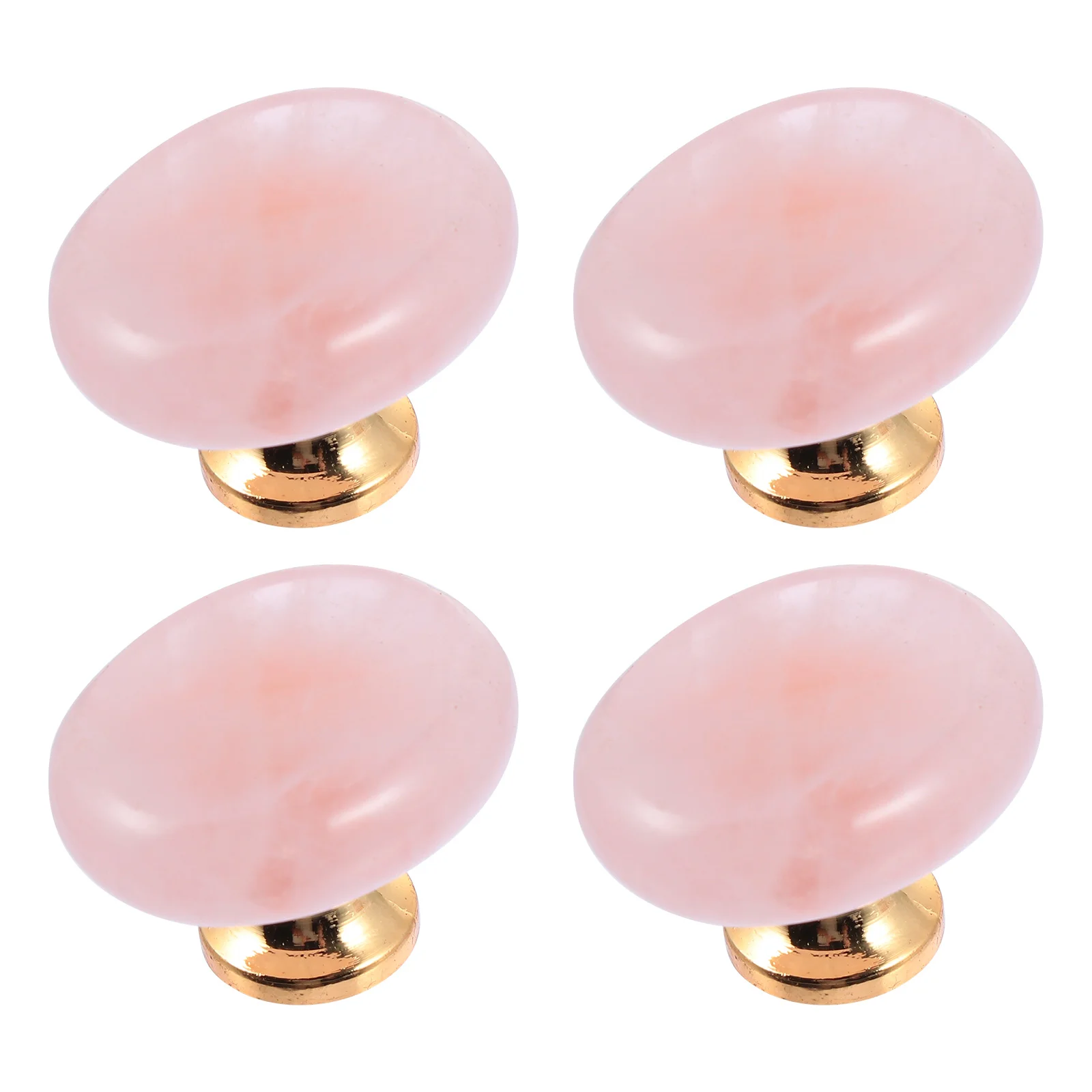 4 Pcs Rough Stone Drawer Handle Elegant Furniture Knobs Modern Kitchen Cabinet Door Dresser Wardrobe Natural Ornament Crystal