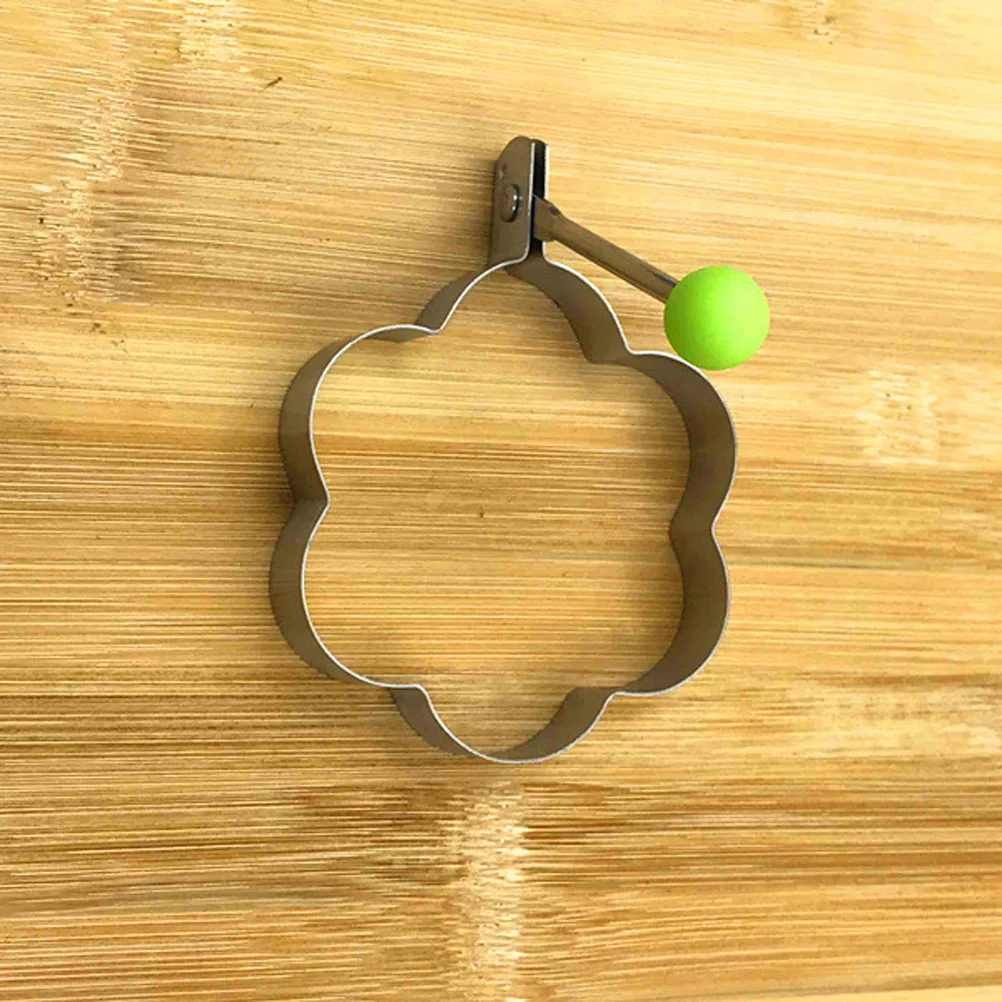 

Stainless Steel Egg Pancake Mold Rotatable Handle Non-Stick Cooking Mould Tool for Breakfast Sandwich Cookie Egg Ring Kitchen