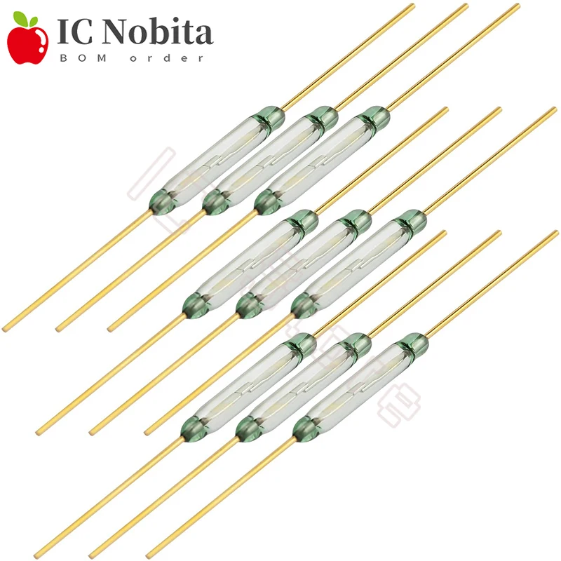 10PCS Reed Switch MKA-14103 2x14mm Reed Normally Open Magnetic Induction Switch