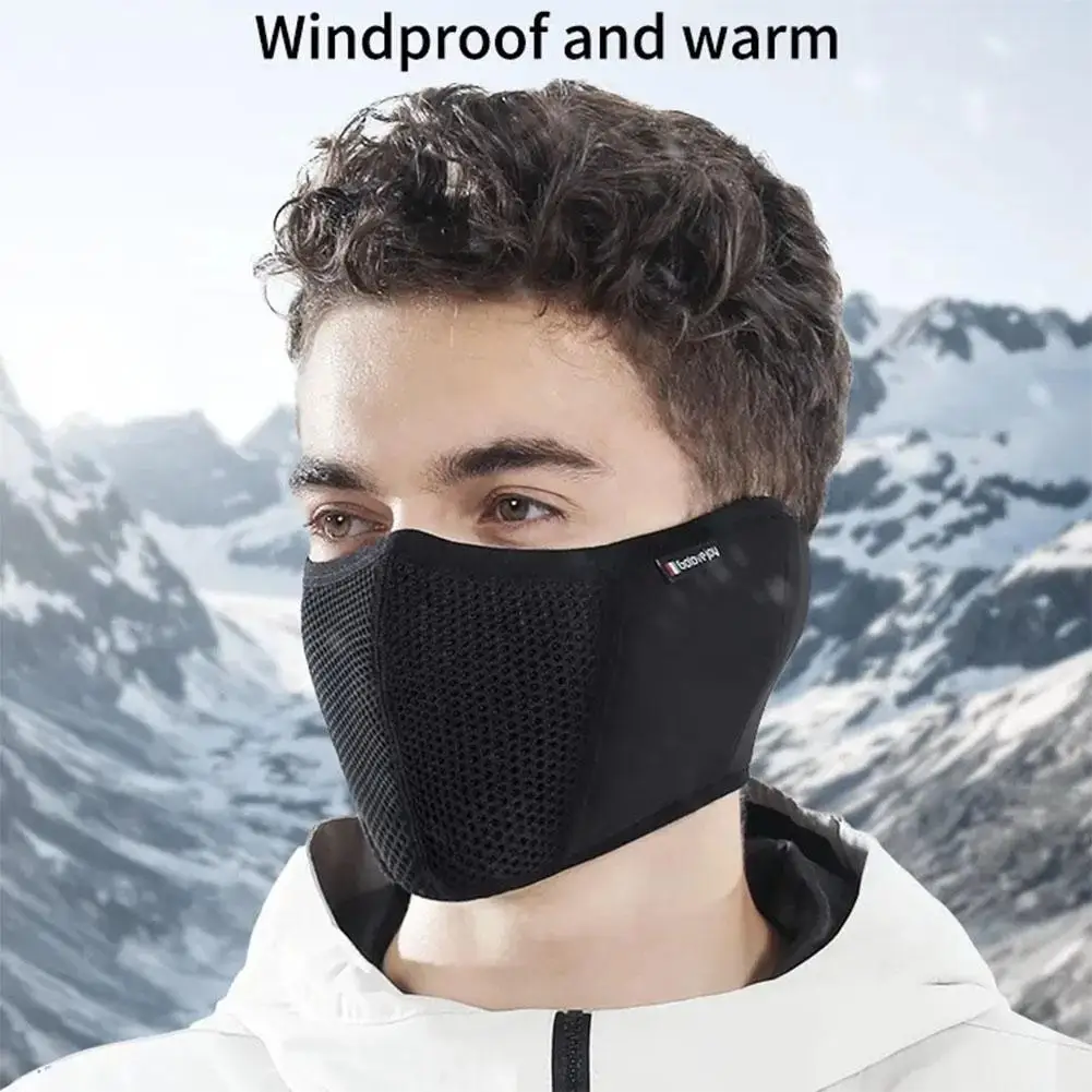 New Winter Warm Fleece Mask Windproof Cycling Ski Facemask Anti Dust Balaclava Reusable Outdoor Sports Thermal Face Cover