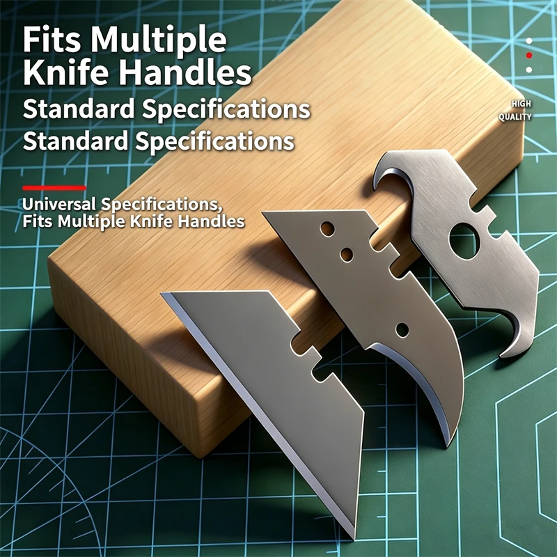 

10pcs/set Sharp Trapezoidal folding blade Blades Utility Spare Parts Pocket Pointed DIY Knife Blade Cutter Tool Replacement