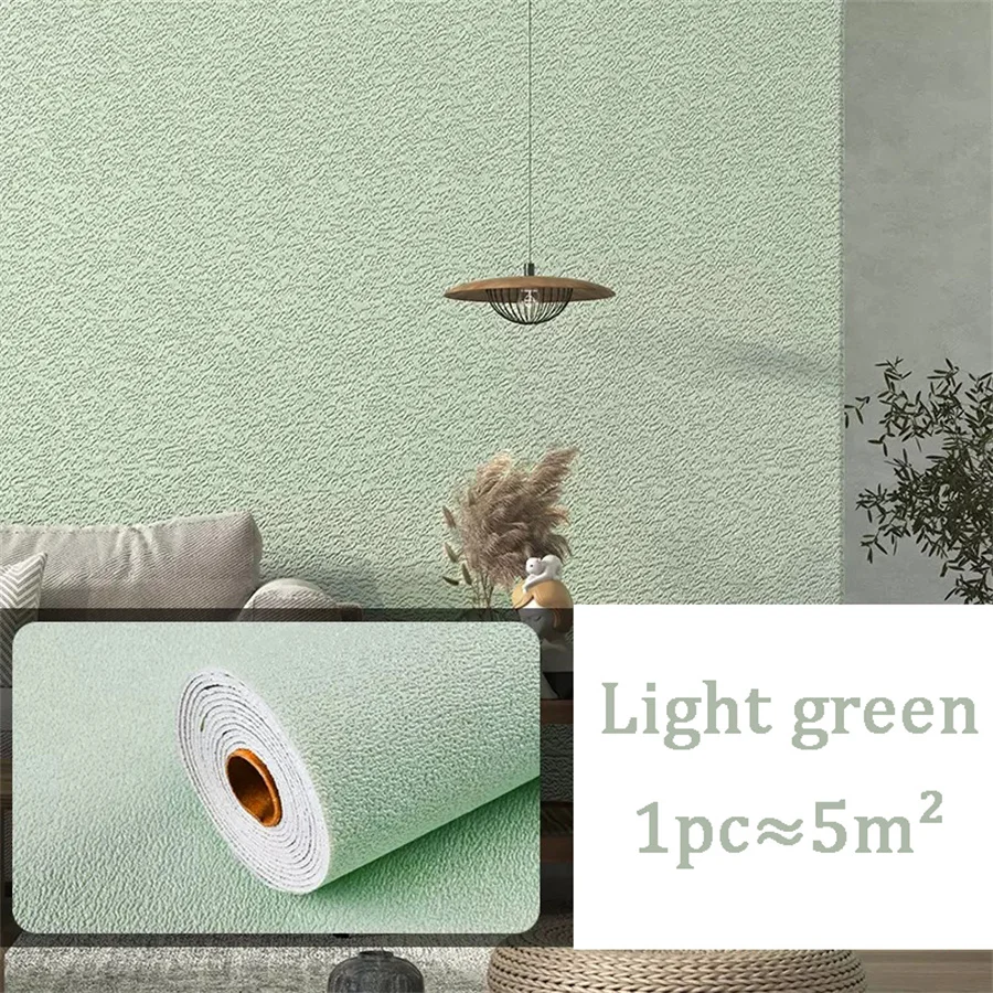 10m 3D Dikker zelfklevend behang linnen vlakte Diatomeeën Modder muurstickers kleur decor renovatie anti-collision Home Decor