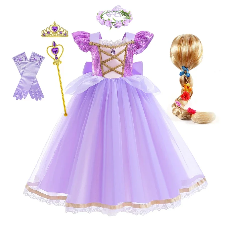 Belle princesa vestido meninas cosplay disney bela e a fera cinderela neve branca trajes crianças halloween carnaval roupas